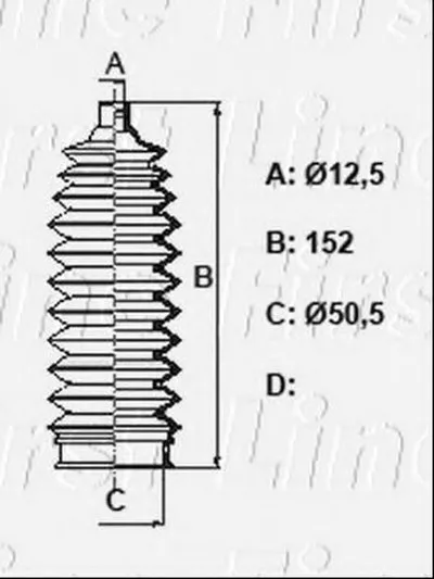 Пыльник, рулевое управление FIRST LINE купить