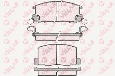 Комплект тормозных колодок, дисковый тормоз VILLAR купить