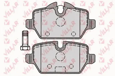 Комплект тормозных колодок, дисковый тормоз VILLAR купить