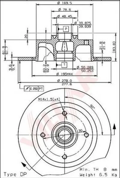 Тормозной диск VILLAR купить