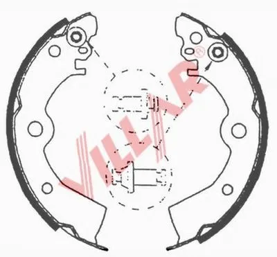 Комплект тормозных колодок VILLAR купить