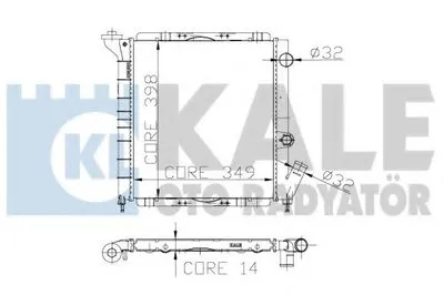 Радиатор, охлаждение двигателя KALE OTO RADYATÖR купить
