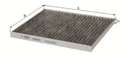 Фильтр, воздух во внутренном пространстве Cabin Filter (Charcoal) for KIA GOODWILL купить