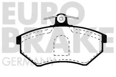 Комплект тормозных колодок, дисковый тормоз EUROBRAKE купить