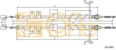 Трос, стояночная тормозная система COFLE купить