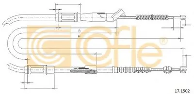 Трос, стояночная тормозная система COFLE купить