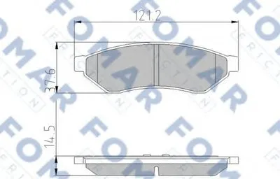 Комплект тормозных колодок, дисковый тормоз FOMAR Friction купить