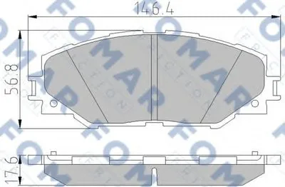 Комплект тормозных колодок, дисковый тормоз FOMAR Friction купить