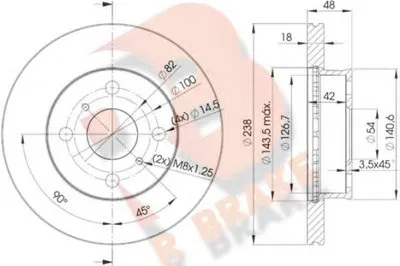 Тормозной диск R BRAKE купить