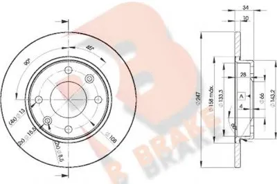 Тормозной диск R BRAKE купить