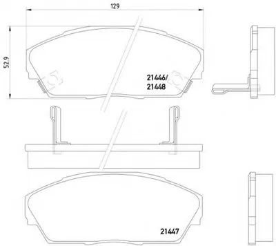 Комплект тормозных колодок, дисковый тормоз HELLA купить