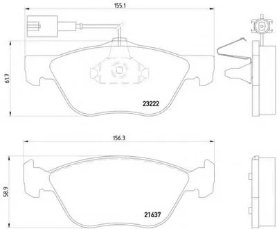 Комплект тормозных колодок, дисковый тормоз HELLA купить