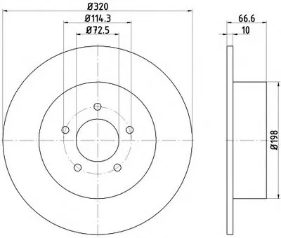 Тормозной диск PRO HELLA купить