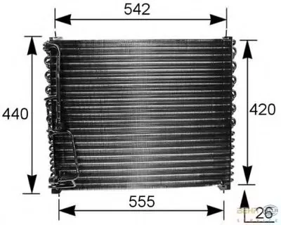 Конденсатор, кондиционер BEHR HELLA SERVICE HELLA купить