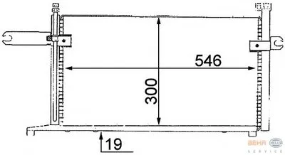 Конденсатор, кондиционер BEHR HELLA SERVICE HELLA купить