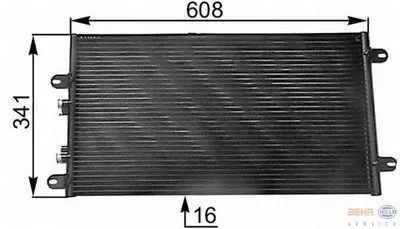Конденсатор, кондиционер BEHR HELLA SERVICE HELLA купить