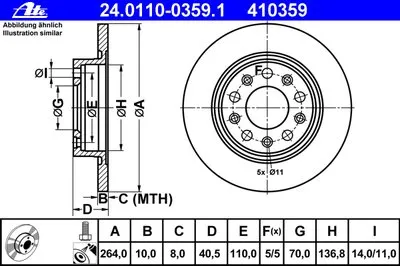 Тормозной диск ATE купить