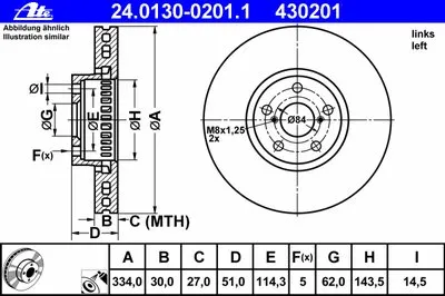 Тормозной диск ATE купить