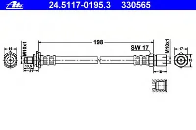 Тормозной шланг ATE купить