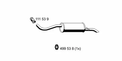 Глушитель выхлопных газов конечный ERNST купить