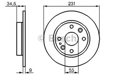 Тормозной диск BOSCH купить
