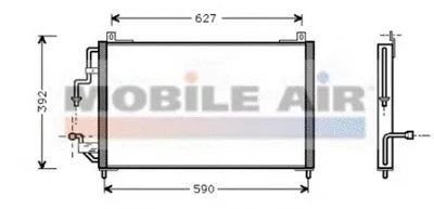 Конденсатор, кондиционер VAN WEZEL купить