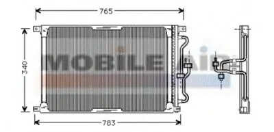 Конденсатор, кондиционер VAN WEZEL купить