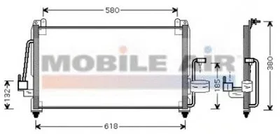 Конденсатор, кондиционер VAN WEZEL купить