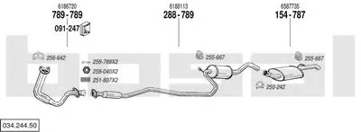 Система выпуска ОГ BOSAL купить