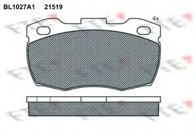 Комплект тормозных колодок, дисковый тормоз FTE купить