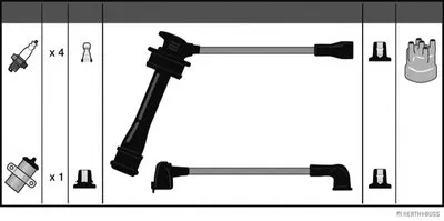 Комплект проводов зажигания HERTH+BUSS JAKOPARTS купить