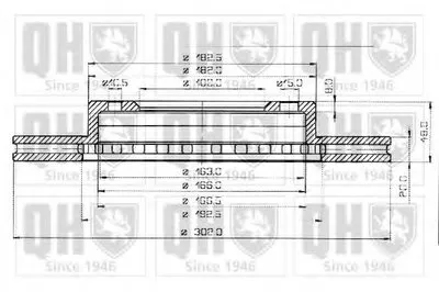 Тормозной диск QUINTON HAZELL купить