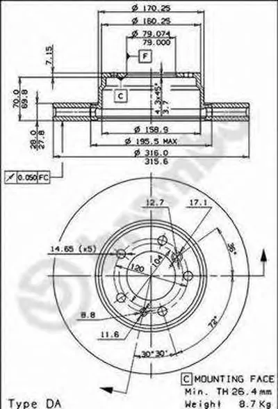Тормозной диск AP купить
