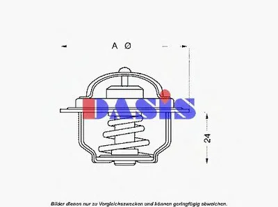 Термостат, охлаждающая жидкость AKS DASIS купить