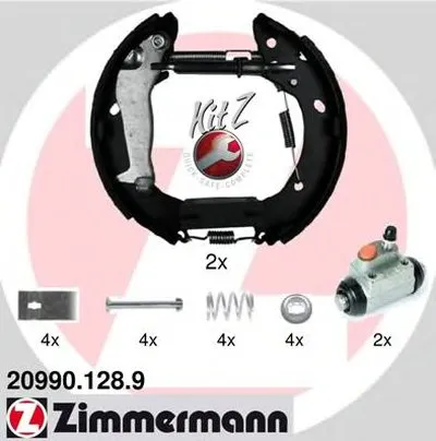 Комплект тормозных колодок KIT Z ZIMMERMANN купить