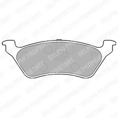 Комплект тормозных колодок, дисковый тормоз DELPHI купить