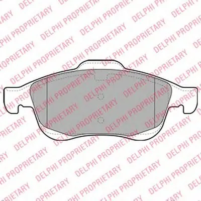Комплект тормозных колодок, дисковый тормоз DELPHI купить