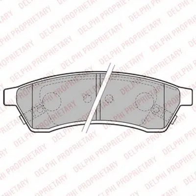 Комплект тормозных колодок, дисковый тормоз DELPHI купить