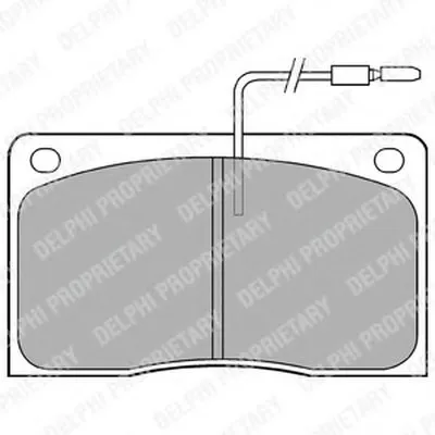 Комплект тормозных колодок, дисковый тормоз DELPHI купить