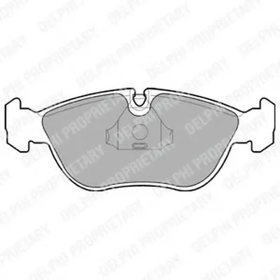 Комплект тормозных колодок, дисковый тормоз DELPHI купить