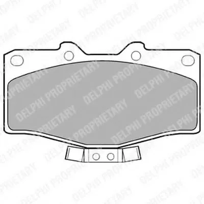 Комплект тормозных колодок, дисковый тормоз DELPHI купить