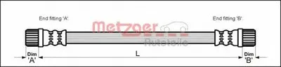 Тормозной шланг METZGER купить