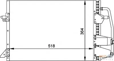 Конденсатор, кондиционер BEHR HELLA SERVICE купить