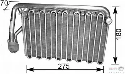 Испаритель, кондиционер BEHR HELLA SERVICE купить