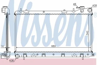 Радиатор, охлаждение двигателя NISSENS купить