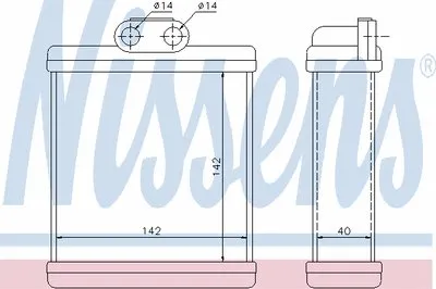 Теплообменник, отопление салона NISSENS купить