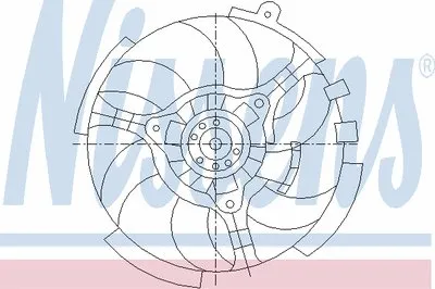 Вентилятор, охлаждение двигателя NISSENS купить