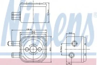 масляный радиатор, двигательное масло NISSENS купить