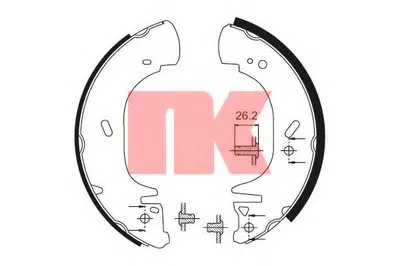 Комплект тормозных колодок NK купить