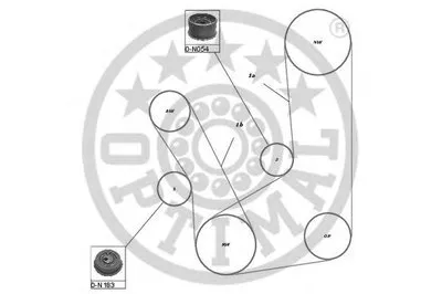 Комплект ремня ГРМ OPTIMAL купить